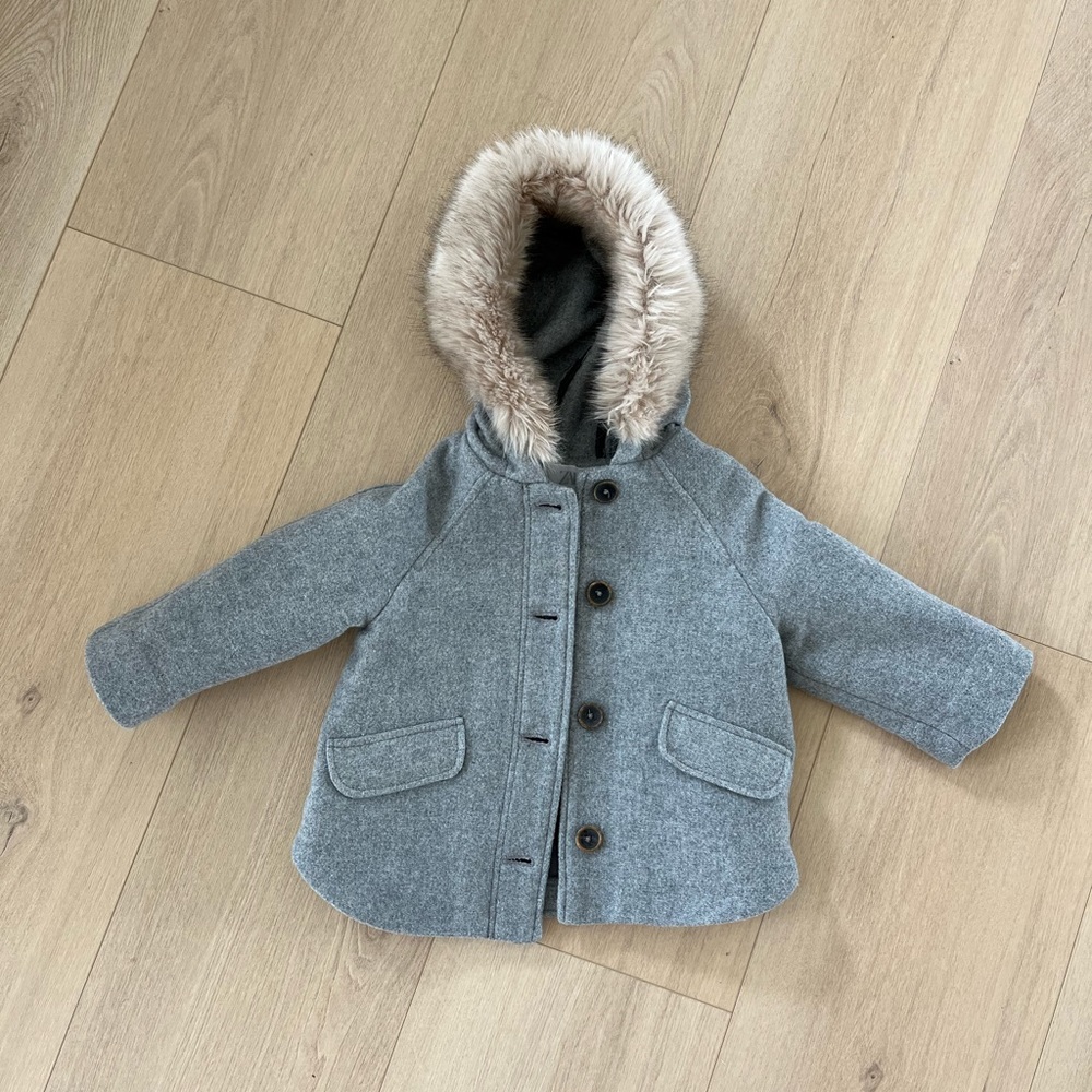 ZARA BABY girl coat with hood